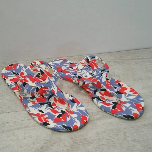 Lauren by Ralph Lauren Women's Audrie Botanical Jelly Flat Sandals Size 11 B - Picture 5 of 9